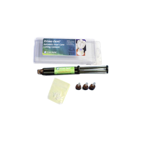 Prime Dental 100-101 Resin Luting Cement Dual Cure Automix Syringe Kit A2 10 Gm Prime Dental 100-101 Resin Luting Cement Dual Cure Automix Syringe Kit A2 10 Gm